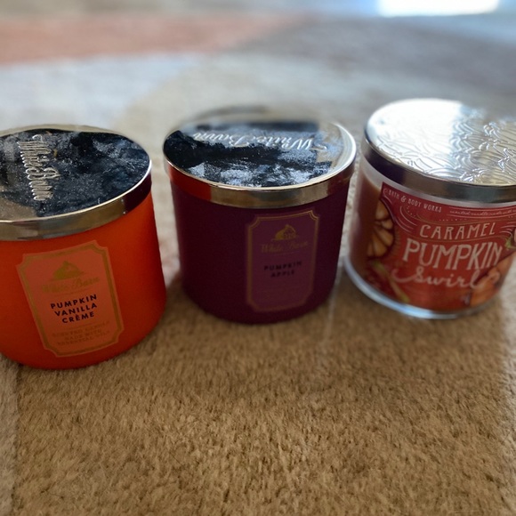 Sold 💣 Three 3 wick candles bath and body works